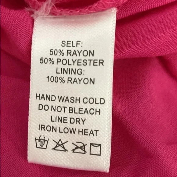 NWT EE:SOME Peasant Tier Dress Pink Sz S Boho Cottagecore Lightweight - Picture 10 of 11